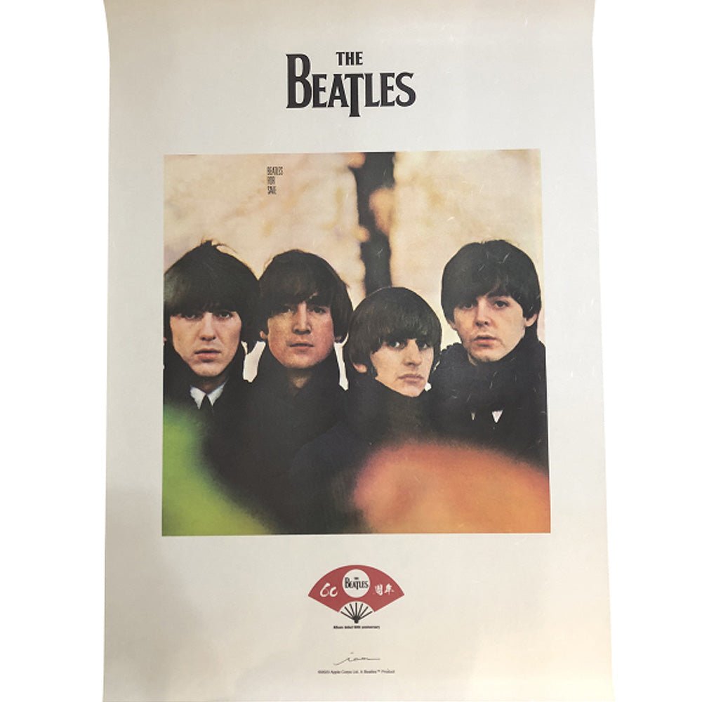 THE BEATLES ビートルズ (結成 65周年 ) - meets Japanese traditional craft Album debut 60th anniversary / 越前和紙 / BEATLES FOR SALE / ポスター - PGS